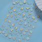 Magical Blow Bubbles Goldfish Bunny Rabbit Cat Kitten Shape Shiny Dreamy Bubbles 5D Nail Art Decorations Sticker Manicure Decal