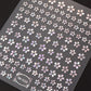 3DLaser Sakura Nail Stickers Holographic Laser Snake Pattern Slider Sakura Water Transfer Nail Decoration Set