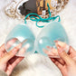 Invisible Bikini Self-Adhesive Thickened Waterproof Bra Pads Cute Triangle Silicone Breast Pads Lift Gather Silicone Bra Inserts