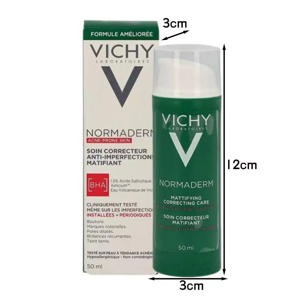 Vichy 50ml Oil Control Matte Lotion For Acne Prone Skin Hydrating Moisturizer Anti Blemish Formula Fast Absorbing Face Treatment
