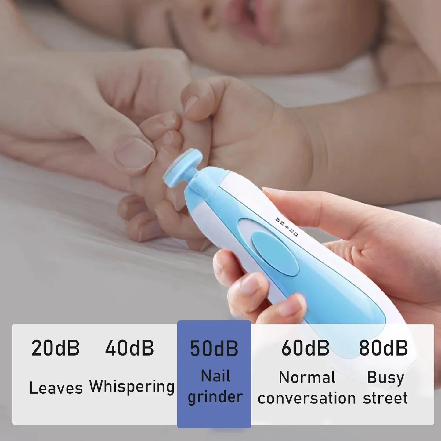 Nail Clipper Toddler Toenail Care Set  Electric Baby Nail File Nail Scissors Blue Pink Boys Girls Safe Not To Hurt Baby Hands