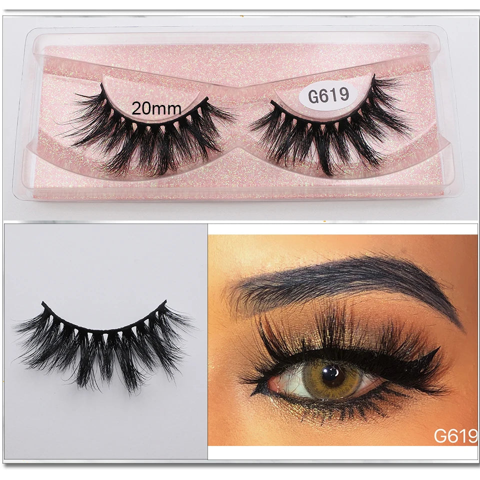 Mink Eyelashes New Soft Natural Full Strip Lashes Vendor Wholesale Fluffy Wispy 3d Mink Lashes Suppliers