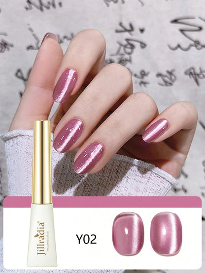 XEIJAYI 10ml Glitter Cat Eye Gel Polish Holographic Red  Magnetic Gel Nail Polish Professional Semi Permanent Varnish