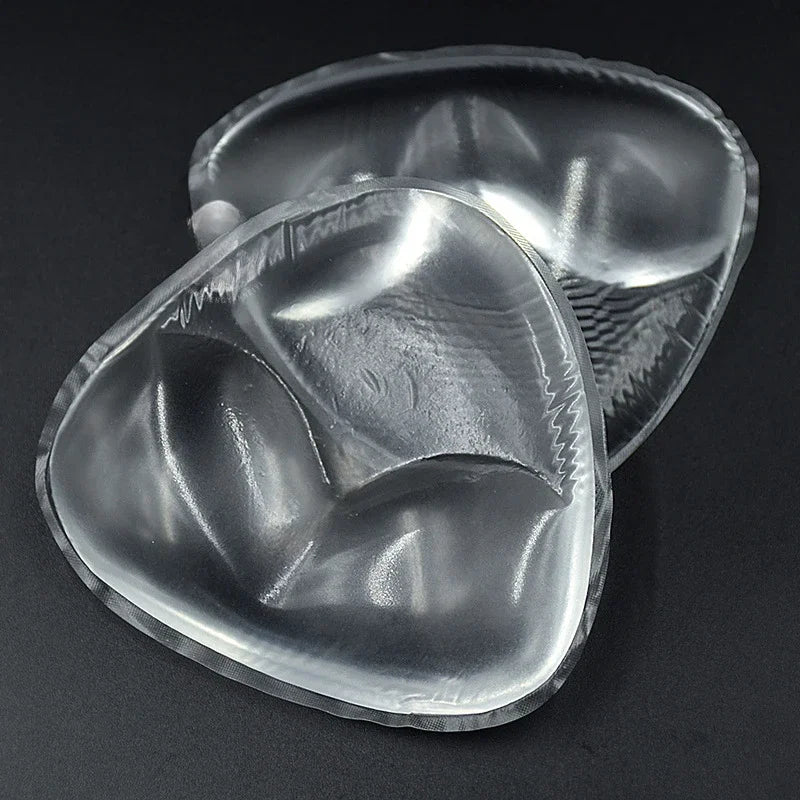 Swimwear Silicone Bra Inserts Push Up Padded Thick Sponge Breast Lift Pads Women Breathable Swimsuit Bikini Cup Enhancer