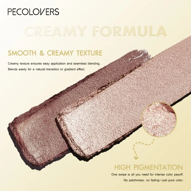 Double Color Eyeshadow Stick Highlight Shadow Stick Eye Makeup Waterproof Lasting Shimmer Metallic Eyeshadow Makeup