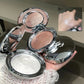 Monochrome Highlighter Cream, Facial Brightening, Diamond Sparkle, Shimmer, Pearlescent Mashed Potato Texture, Long-Lasting, Smudge-Proof, Radiant Glow, Contouring, Creating a 3D Effect, Natural Blush, Multifunctional Rouge C