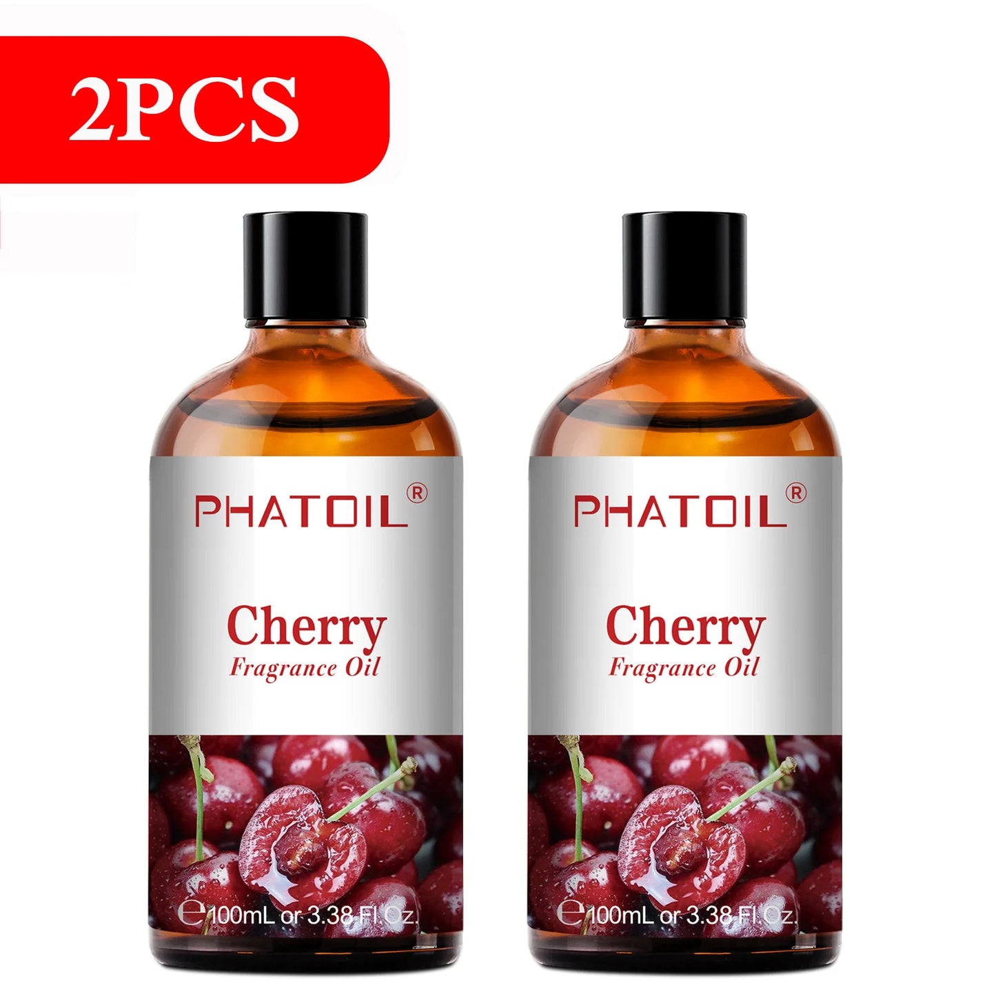 PHATOIL 100ml Sweet Fruity Fragrance Oil for Diffuser Candles Making -Coconut & Vanilla Strawberry Lemon Peach Pear Aroma Oil