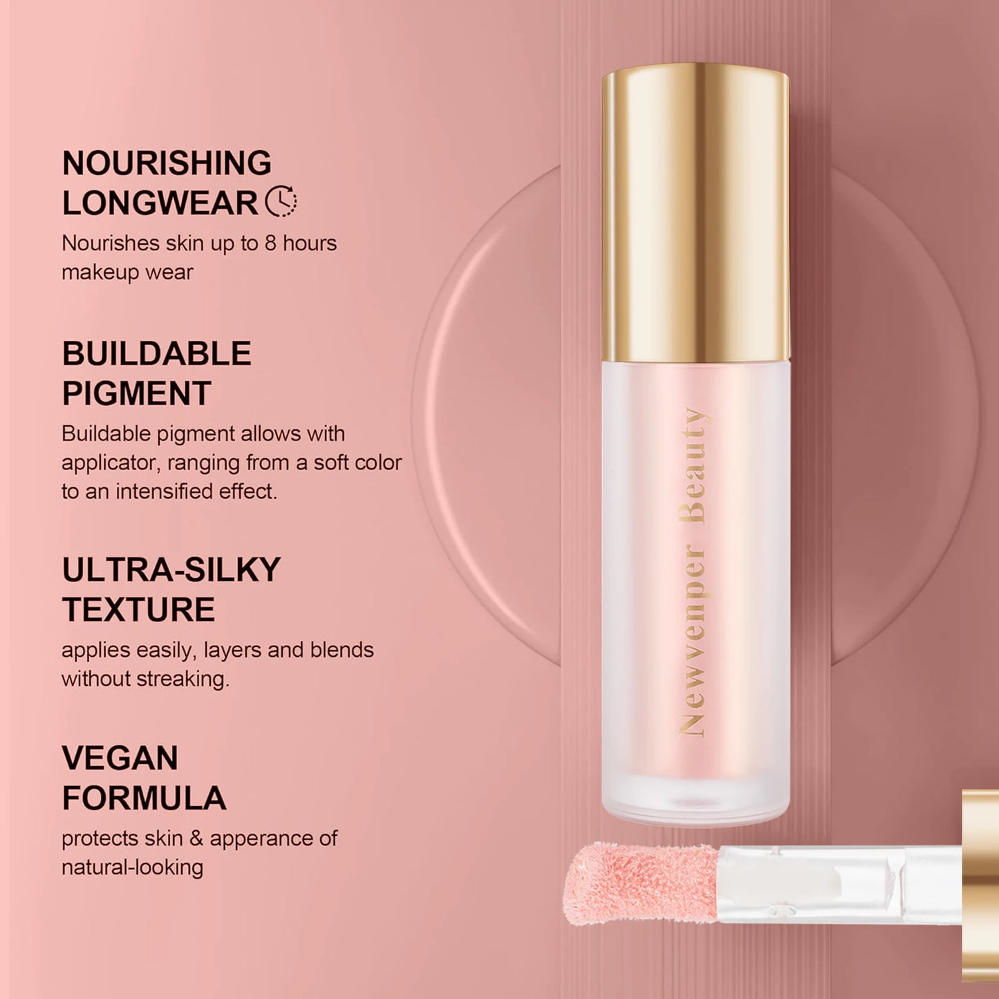 Liquid Highlighter, Moisturizing Liquid Illuminator for Face & Body, High Glossy Finish, Natural Glow Liquid Luminizer