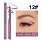 12 Color Matte Glitter Gel Eyeliner Pencil Waterproof Smudge-Proof Smooth Matte White Eyeliner Pen Long-Lasting Eye Liner Makeup