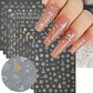 12sheets Laser Sliver Snowflakes/snowballs 3D Christmas Nail Art Decals Dreame Laser Santa Claus Snowman Nail Stickers Charms﻿
