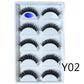NEW 5 Pairs 3D Y08 Natural Mink False Eyelashes Fluffy Style Makeup Eyelash Fake Eye Lashes Faux Cilios Make Up Beauty Tools