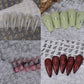 Retro English Letters Nail Stickers 4/8 Sheets 3D Self-Adhesive Nail Art Design Black White Gold Silver Nail Decals