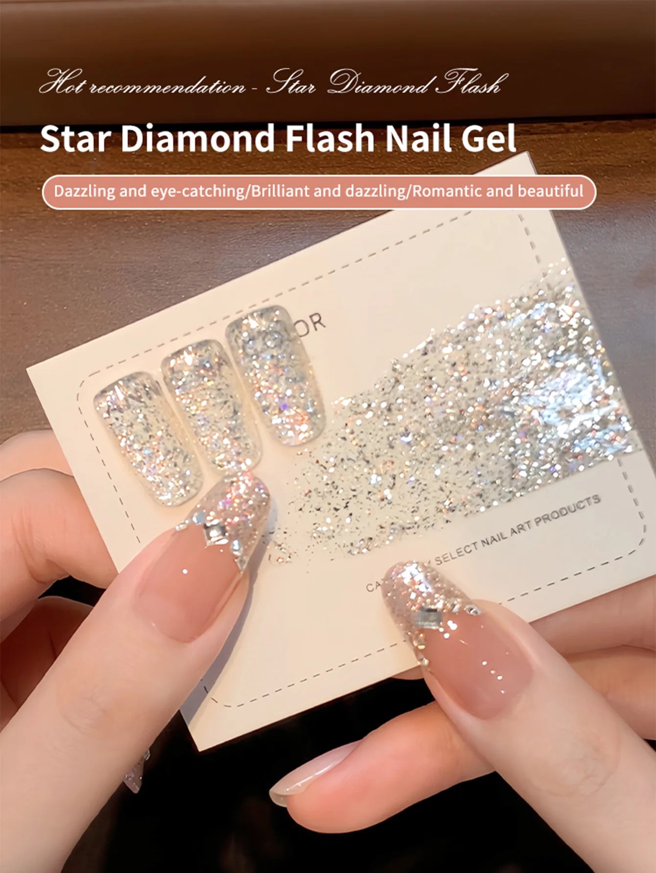 16ML Star Glitter Gel Polish Shimmer Reflective Holographic Color Magnetic for Nail Art Salon DIY at Home