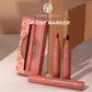 3pcs/ set Lip Tint Marker Liquid lipstick Nude Matte Shades, Lip Liner and Stick 2-in-1, Durable waterproof  Christmas gift