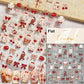 Cat's Eye 5D Gradient European Love Heart Gem Wing Crystal Geometric Colorful Self Adhesive Nail Art Stickers Manicure Decals