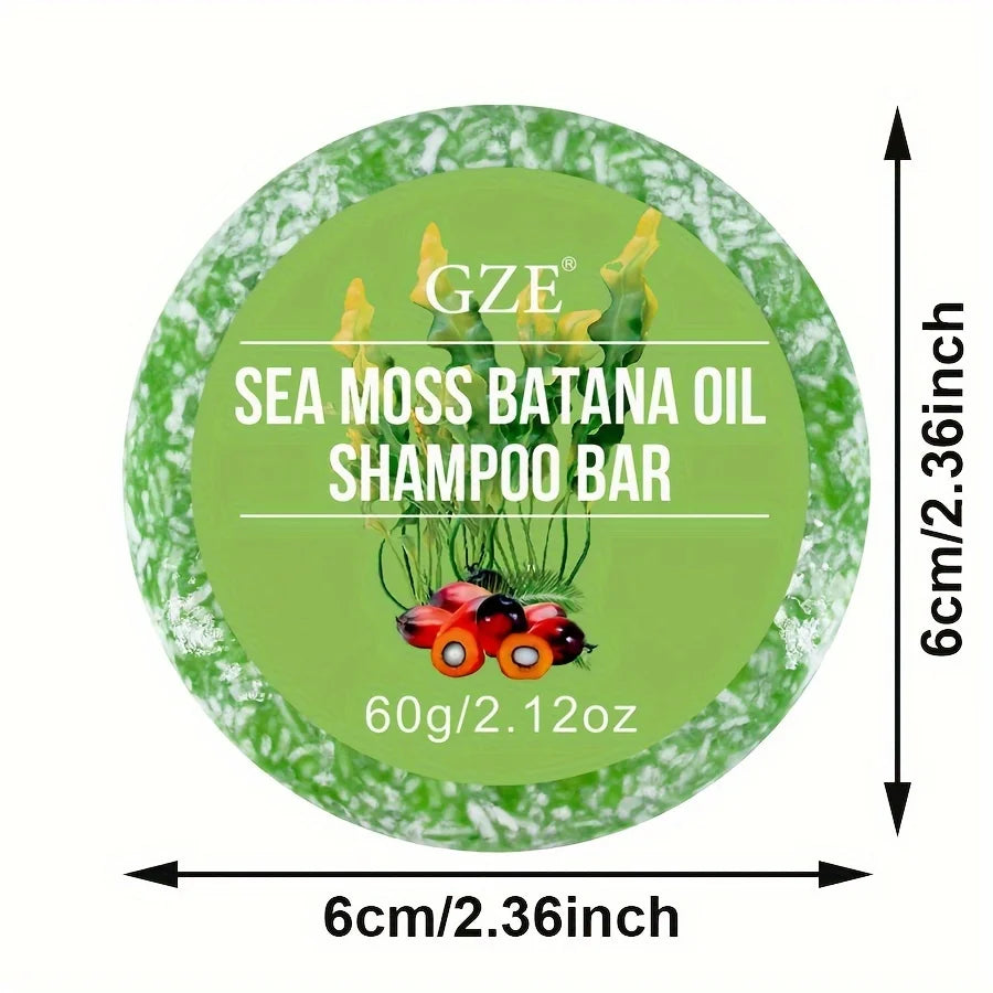 GZE Batana Oil Shampoo Bar Conditioner Bar Set Handmade Deep Cleansing 2 In 1 With Batana Oil Extract Hydrating Travel Size
