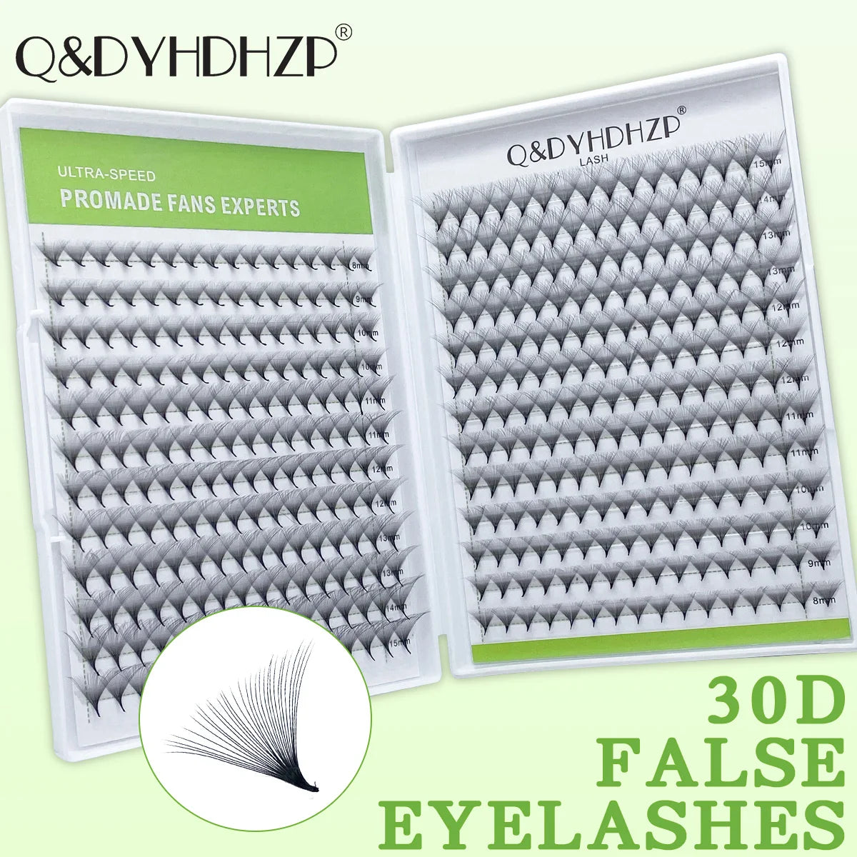 Q&DYHDHZP 500/1000psc prefabricated fan-shaped false eyelashes 3D 6D 10D 20D 30D false eyelash extension bouquet false eyelashes