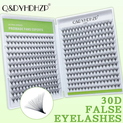Q&DYHDHZP 500/1000psc prefabricated fan-shaped false eyelashes 3D 6D 10D 20D 30D false eyelash extension bouquet false eyelashes