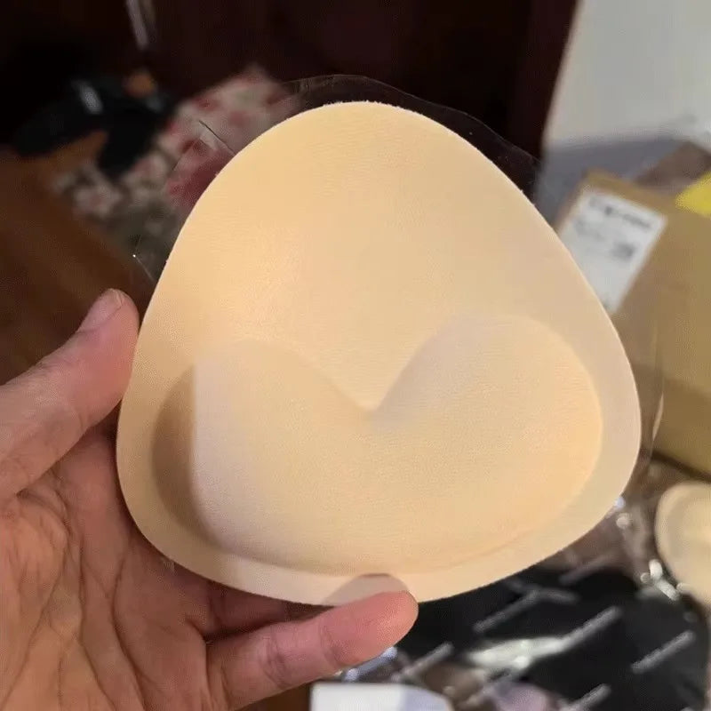 Swimwear Silicone Bra Inserts Push Up Padded Thick Sponge Breast Lift Pads Women Breathable Swimsuit Bikini Cup Enhancer