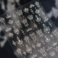 Elegant Gold Scepter 5D Nail Art Stickers Gorgeous Gemstone Luxury Courtly Pattern Necklace Frame Self Adhesive Manicure Decals