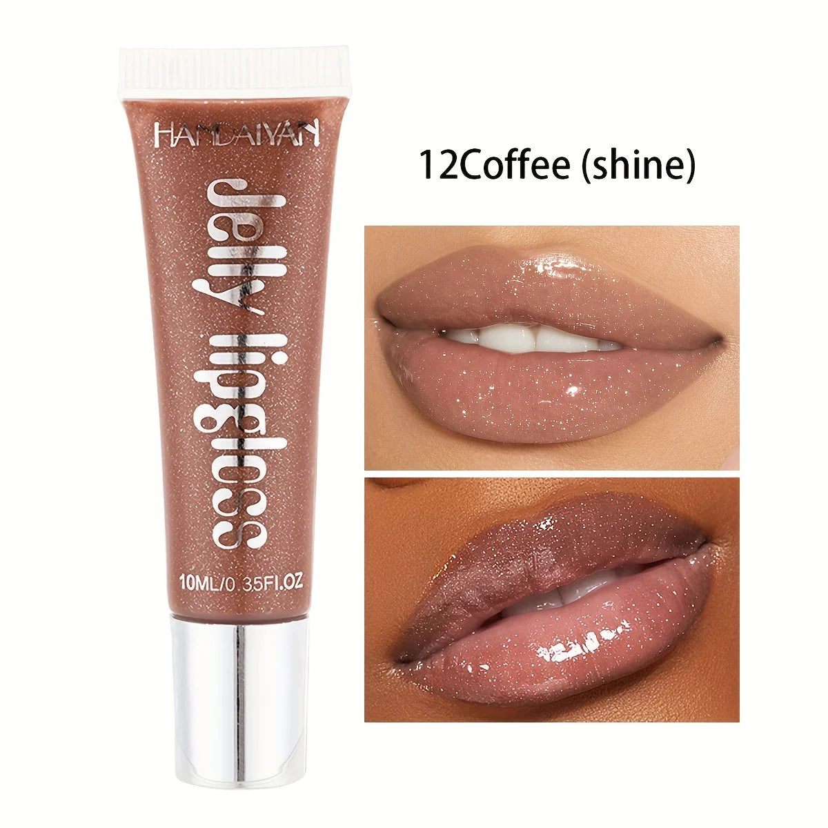 "Candy Glass" Jelly Lip Gloss | Mirror Shine + Fruit-Infused Nectar | Non-Sticky Doodle-Proof Oil | Plumping & Hydrating