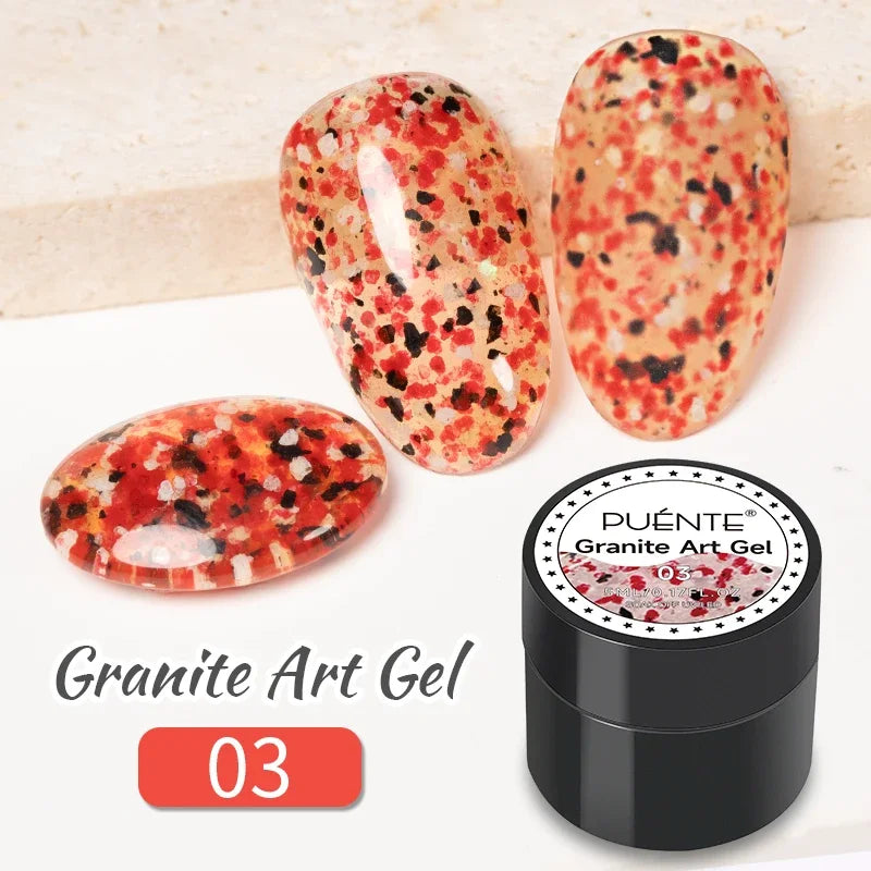 PUENTE Pearl Color Builder Nail Gel Polish Hema Free Shell Thread Glitter Nail Extension Semi-Permanent Construction Gel Varnish