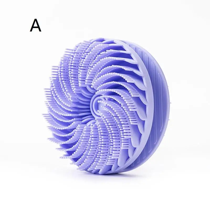 Silicone Body Scrubber Loofah Double-Sided Bath Brush,Shower Scrubber And Scalp Massager Shampoo Brush For Kids Women Men