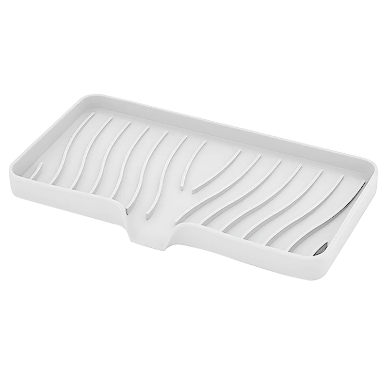 Self Draining Soap Bar Holder Silicone Kitchen Sink Soap Dish Sponge Tray Creative Washing Table Soap Tray Free Punch Drain Rack