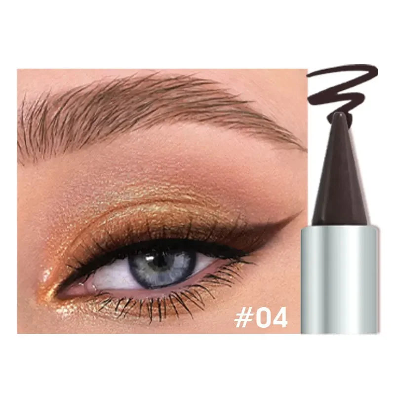Coffee Brown Velvet Eyeliner Stick Matte Waterproof Long Lasting Eyeshadow Eyeliner Gel Pen Smooth Quick Drying Eyeliner Cream