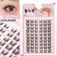 DINGSEN 10 rows Individual Eyelashes Wholesale 10-12mm Cluster Lashes Natural Anime False Kake Eyelashes Extension Makeup