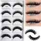 NEW 5 Pairs 3D Y08 Natural Mink False Eyelashes Fluffy Style Makeup Eyelash Fake Eye Lashes Faux Cilios Make Up Beauty Tools