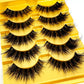 5pairs Mink Eyelashes Invisible Band Lash Extension Natural False Eyelashes Cross Cluster Fairy 3D Faux Big Eye Long Fake Lashes