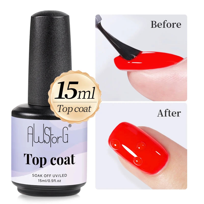 AWStorG 15ml 8 In 1 Reinforcement Gel Nail Gel Multifunctional Clear Gel Nail Polish Nail Strengthener Gel Nail Extension Hard