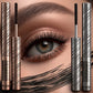 Waterproof Steel Tube Mascara,Black/Brown Waterproof Lengthening Curling Mascara,Non-Smudging Long-Lasting Volume Eyelash Makeup