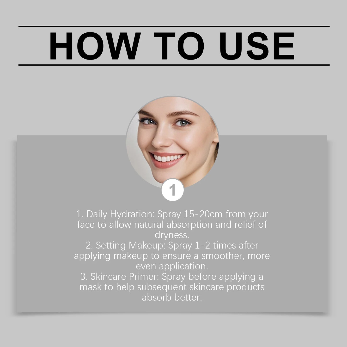 Reishi Mushroom Extract Toner for Hydrating Makeup Setting Face Mist to Improve Dullness for Glowing Skin Travel Skin Care
