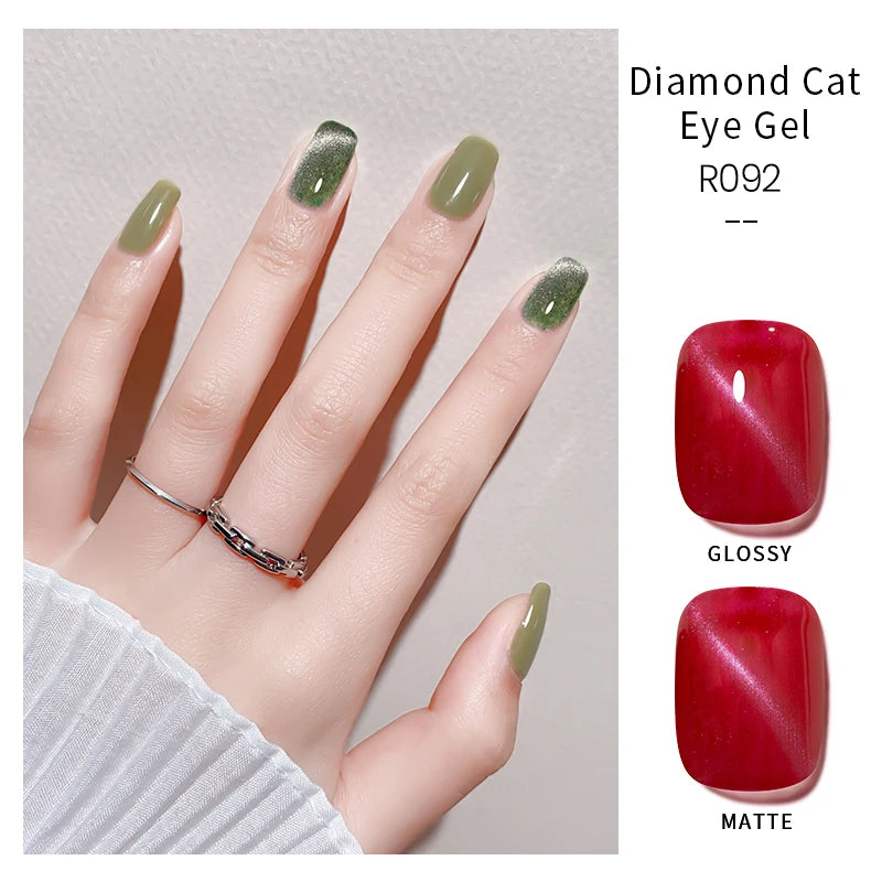 MAYCHAO 10ml Cat Magnetic Gel Nail Polish Cat Eye Glitter Effect Semi Permanent Soak Off UV Gel Varnish Manicure For Nail Art