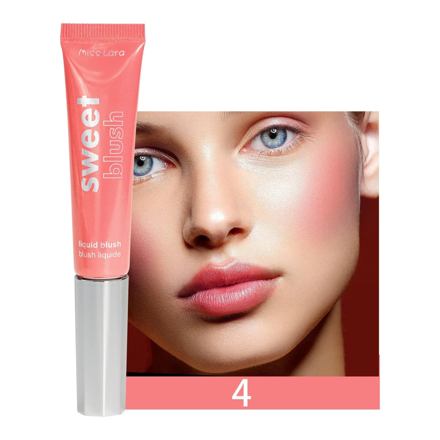 Liquid Blush Velvet Matte Natural Cream Multi-use Cheek Eye Tint Peach Blush Soft Applicator Makeup Monochrome Face Blush Stick