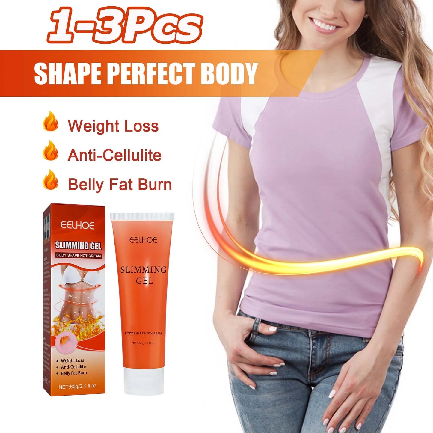 Slimming Gel Body Sculpting Fat Burning Cream Men 7 Days Strong Weight Loss Shaping Health Care Women Fast Thin Belly All Body