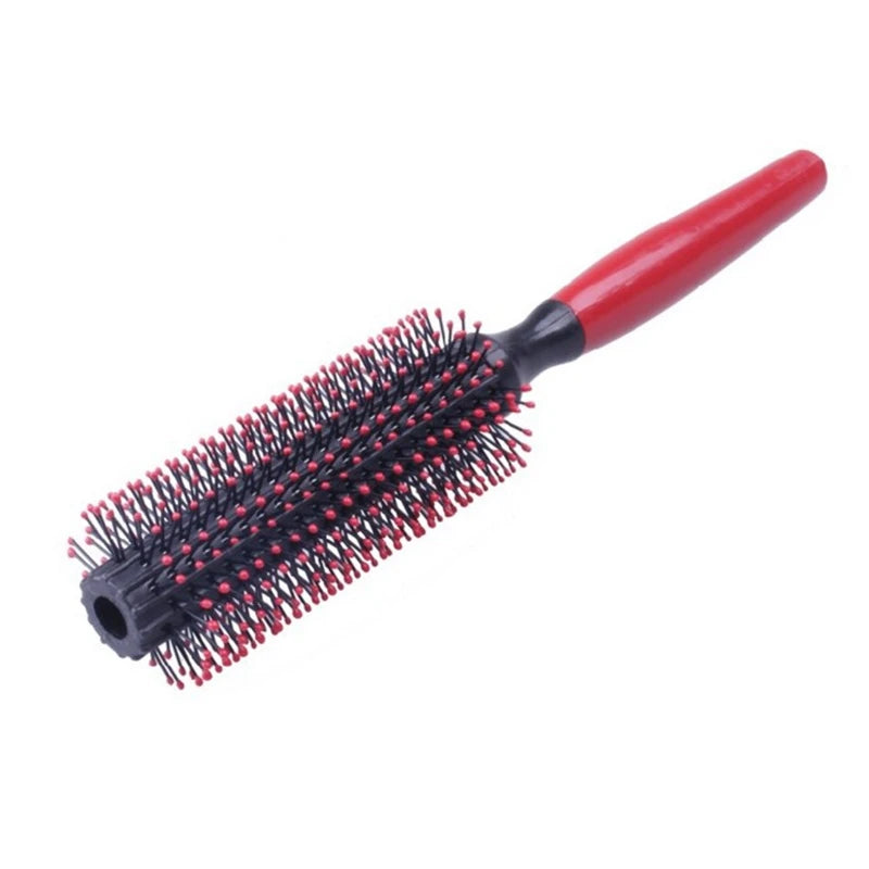 Professional Plastic Round Brush Quiff Roller Curly Hair Comb Hairstyle Massager Hairbrush Dressing Salon Barber Comb New Spiral