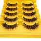 5pairs Mink Eyelashes Invisible Band Lash Extension Natural False Eyelashes Cross Cluster Fairy 3D Faux Big Eye Long Fake Lashes