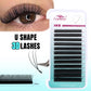 FADVAN U Shape 3D/4D/5D/YY Eyelashes Extension Light Soft Waterproof Fake Lashes Premade Volume Natural Wispy False Lash