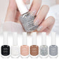 KUDAN 6Pcs Water-Based Nail Polish Set 10ml Nude Red Pink Peel-Off Air-Dry Nail Art Polish Kit Manicure No Need Lamp