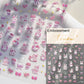 1piece 5Dcute tulip flower nail stickers high quality self-adhesive embossed nail art decals for girls summer decoration sticker