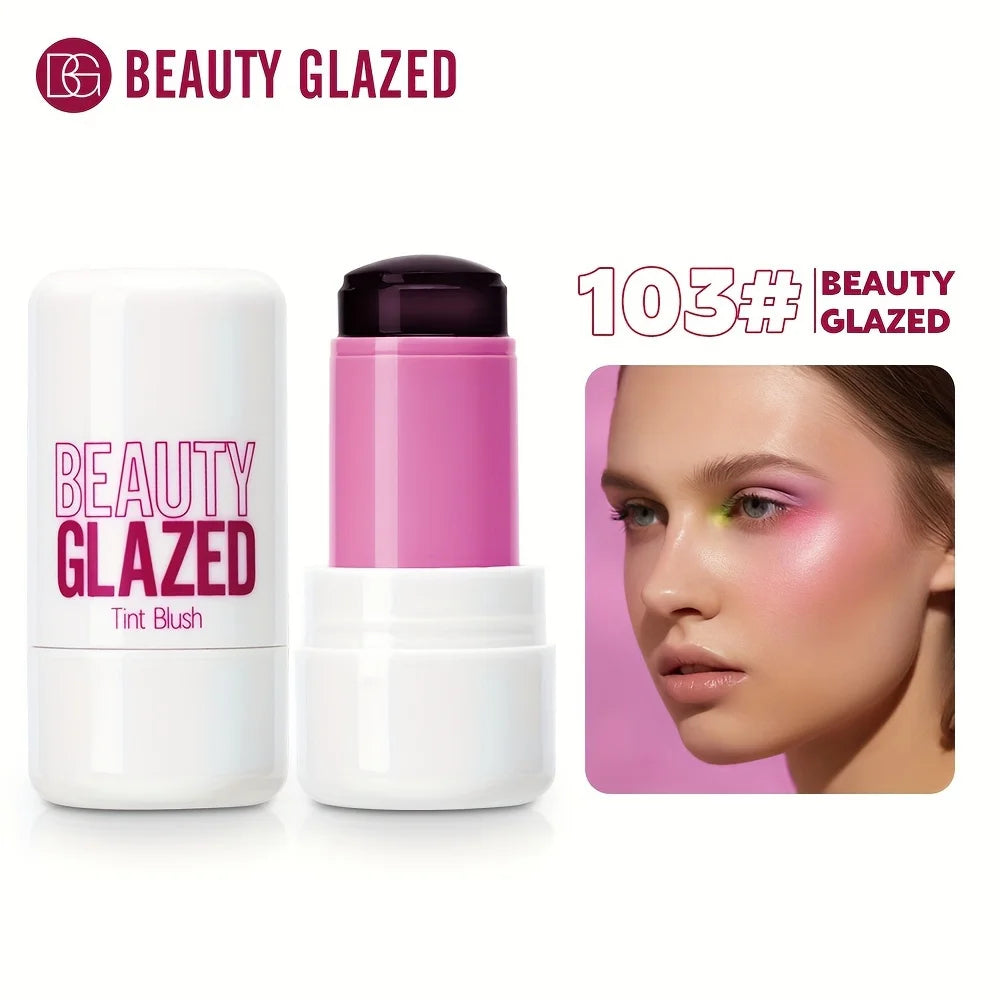 Makeup Blush Stick Lip Tinted Cooling Water Jelly Tint Jelly Blush Stick Watercolor Multi-Use Matte Blush Makeup