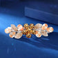2025New Small Korean version elegant temperament rhinestone half zip mom style hair clip