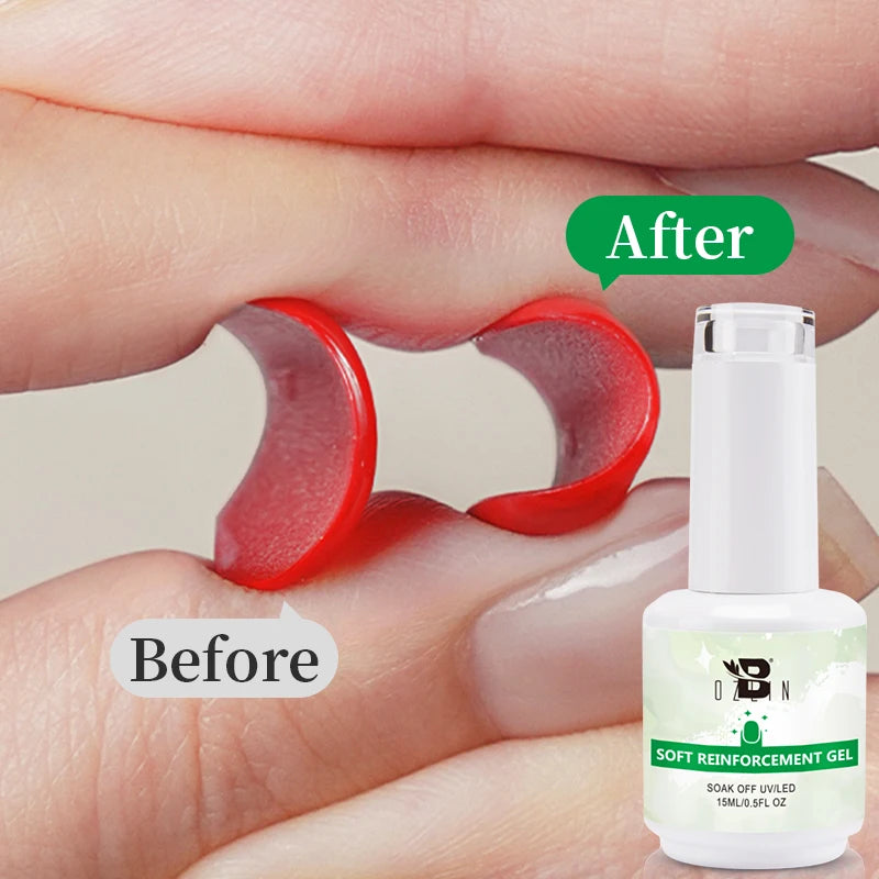 AWStorG 15ml 8 In 1 Reinforcement Gel Nail Gel Multifunctional Clear Gel Nail Polish Nail Strengthener Gel Nail Extension Hard