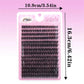 280 Clusters of 60D False Mink Eyelashes D Curl Natural Eyelash Extensions Russian Strip Individual Eyelashes Makeup Tool