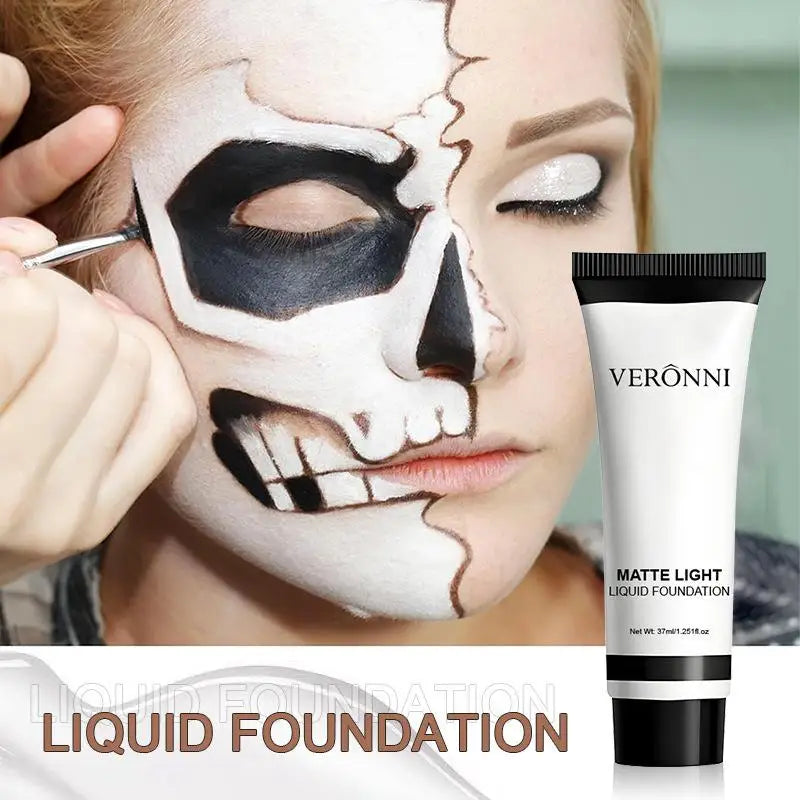 Foundation Blending Liquid Toner Matte Light White Liquid Foundation Blending Pure White Brightening Makeup For Cosplay Festival