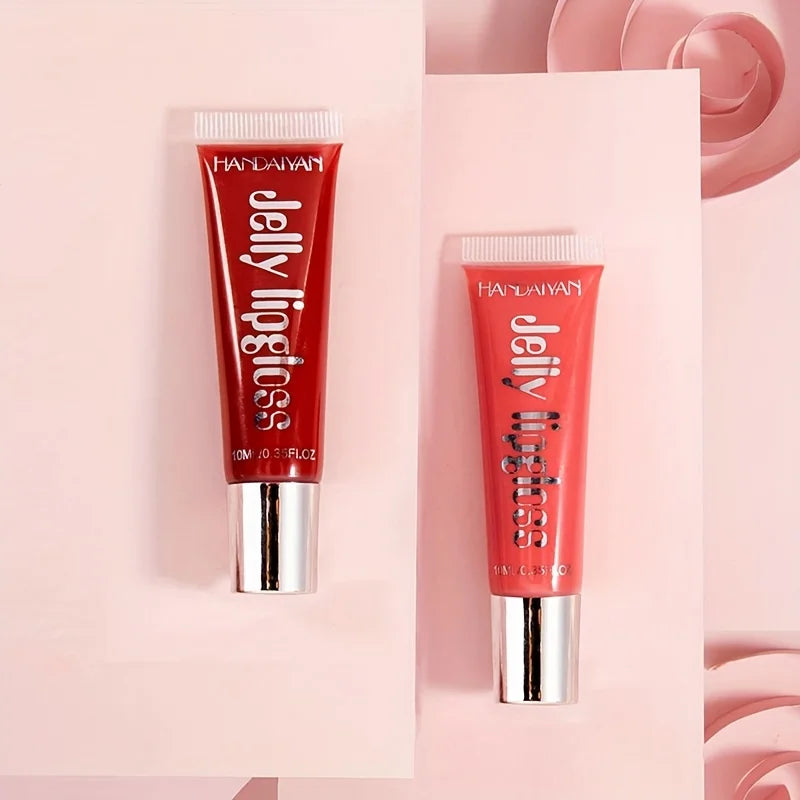 "Candy Glass" Jelly Lip Gloss | Mirror Shine + Fruit-Infused Nectar | Non-Sticky Doodle-Proof Oil | Plumping & Hydrating