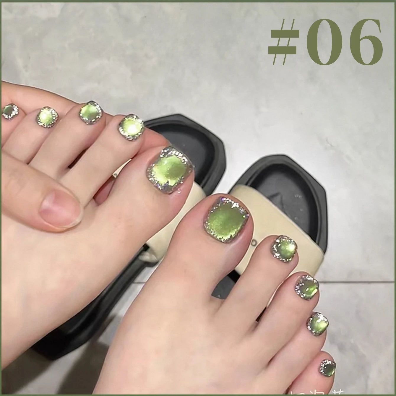 Mianel 12ml 1-21pcs Green Cat Magnetic Gel Nail Polish Spider Lily Varnish Soak Of UV Light Nails Nail Salon Christmas Nails